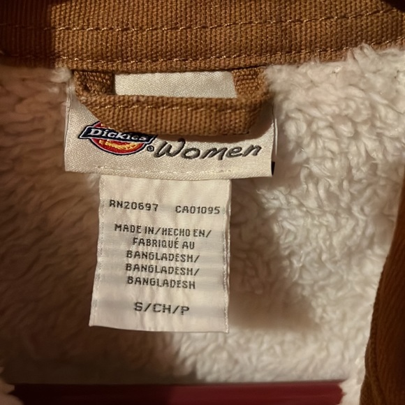 Ladies Dickies fleece lined canvas jacket - Picture 3 of 4